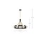 Nuvo Marsden 8-Light Chandelier Matte Black and Natural Brass 60/7868 - alternate 5